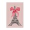 Stupell Industries Pink Bow on Eiffel Tower Canvas Wall Art Design by Lanie Loreth